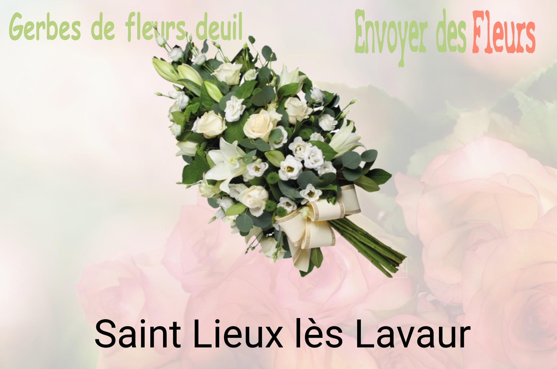 Gerbe de fleurs de deuil livrée à Saint-Lieux-lès-Lavaur